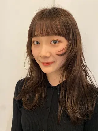 ミディアム カラー 砂原 ひよりのヘアスタイル