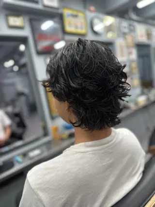 ショート パーマ メンズ メンズ特化/パーマ /透明感カラー/ノセのヘアスタイル