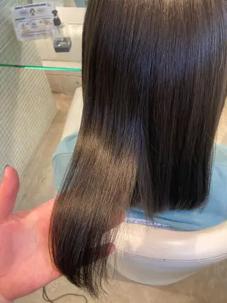 セミロング 安永 里帆のヘアスタイル