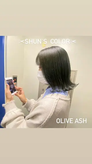 ショート カラー SHUN札幌 メンズパーマフェードのヘアスタイル