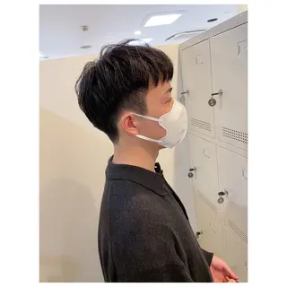 ショート メンズ くるくるパーマ aikoのヘアスタイル