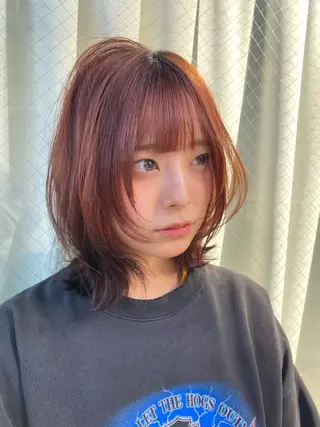 ミディアム 韓国ヘア┊︎レイヤー ┊︎haruka🌙のヘアスタイル
