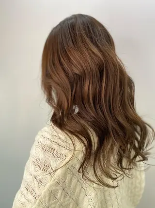 ロング カラー レイヤーカット 赤み消し　店長/大和のヘアスタイル
