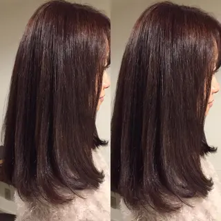 セミロング カラー 川上 恵里香のヘアスタイル