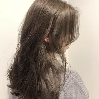 ロング カラー ヘアアレンジ 透明感カラー/推しカ ラー☁️JURAのヘアスタイル