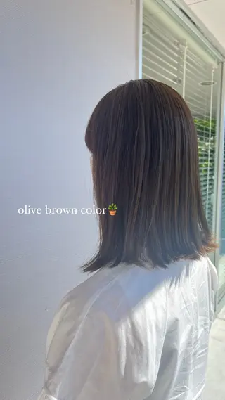 ミディアム 🤍透明感・ツヤ /韓国風カラー🥣のヘアスタイル