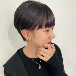 ショート カラー 🌜美髪矯正/艶髪 /ボブ/こころ🌛のヘアスタイル