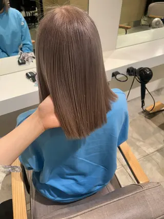 ミディアム カラー 結衣/ 無料カットモデル🎀のヘアスタイル