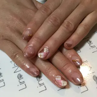 ショート ミディアム セミロング ロング カラー ネイル まつエク Lino Nail sekitomiのネイルデザイン