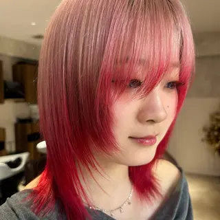 カラー 横浜カラー/ブリーチ SAKI💫のヘアスタイル