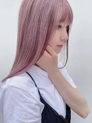 ミディアム カラー ヘアアレンジ 透明感/レイヤー 🇰🇷tomonaのヘアスタイル
