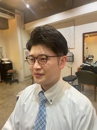 ショート メンズ 岡本 蓮太のヘアスタイル