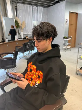 パーマ メンズ ✂︎SAITOU AKIRA✂︎のヘアスタイル