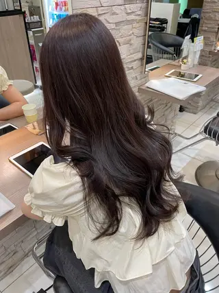 ロング mao♡ベージュ/ 似合わせカットのヘアスタイル