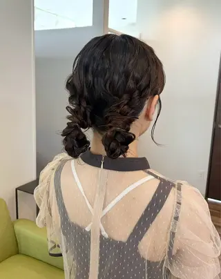セミロング ヘアアレンジ Hanon 掛水　美桜のヘアスタイル