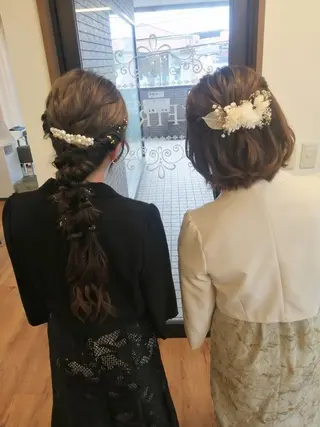ヘアアレンジ ヘアセット天神駅直結 jrメンバーJUNのヘアスタイル