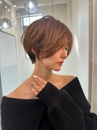 ショート 縮毛矯正/レイヤー taiga🧡のヘアスタイル