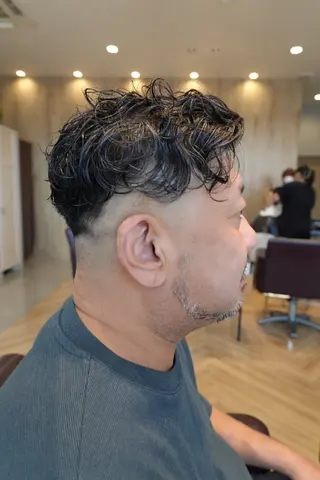 メンズ パーマ 小野 凜太郎のヘアスタイル
