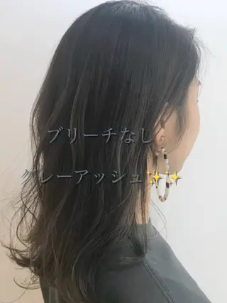 セミロング カラー 顔周りレイヤー/新宿 /モテ艶カラー/航介のヘアスタイル