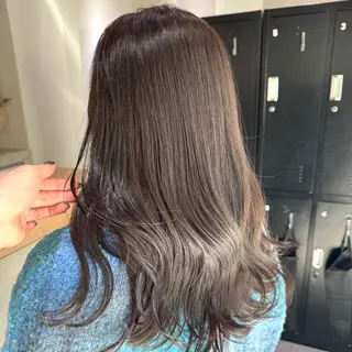 セミロング カラー ヘアアレンジ ブリーチなしカラー /新百合ヶ丘/安形翔のヘアスタイル