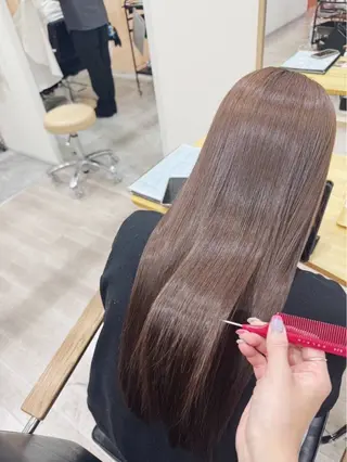 ロング カラー パーマ レイヤー/ショート chere狭山のヘアスタイル