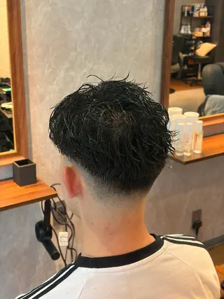 ショート パーマ メンズ 高橋 怜玖/仙台/長町のヘアスタイル