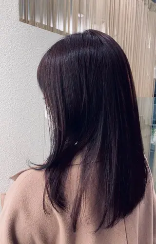 ロング カラー 透明感カラー栄 みゆのヘアスタイル