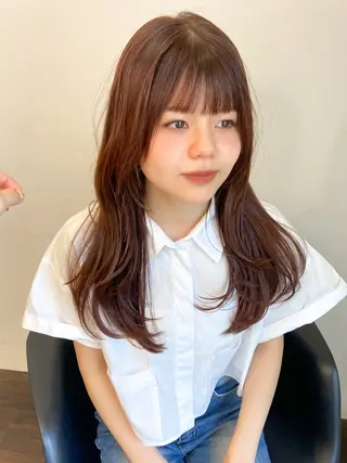 ミディアム カラー パーマ ヘアアレンジ 🌼似合わせのプロ 心斎橋/rena🌼のマツエク・マツパデザイン