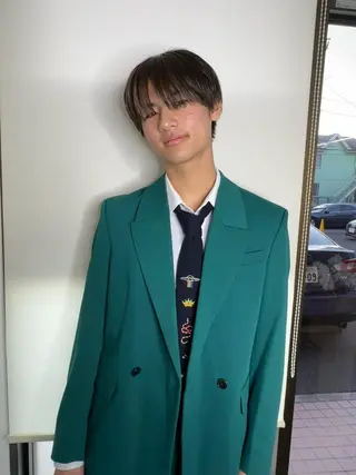 カラー メンズ ブリーチカラー🫧 森　凪沙のヘアスタイル