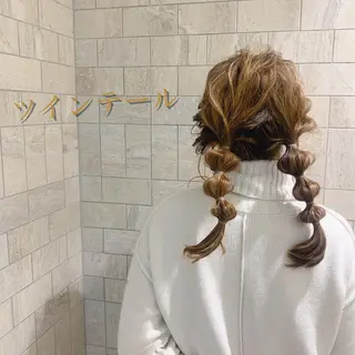 ロング ヘアアレンジ 顔周りレイヤー/新宿 /モテ艶カラー/航介のヘアスタイル