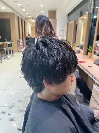 ショート パーマ SENA 再現性 パーマと縮毛矯正のヘアスタイル