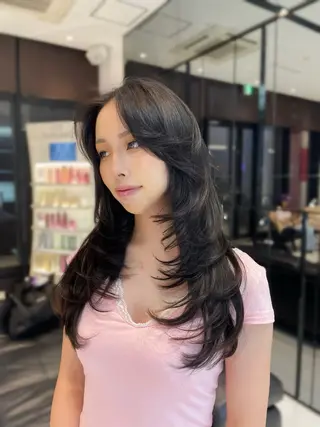 ロング 【韓国❤️海外ヘア】 AYAKAのヘアスタイル