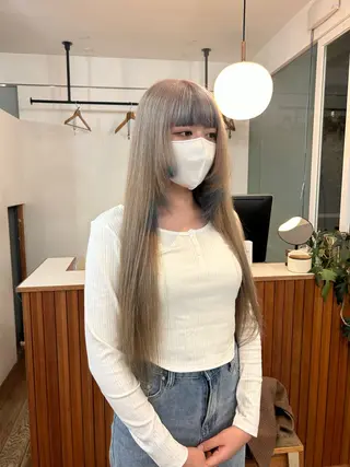 カラー かがやしづ ⭐️ベージュのヘアスタイル