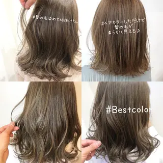 カラー パーマ ヘアアレンジ 髪質改善/韓国風 レイヤー/田村祐樹のヘアスタイル