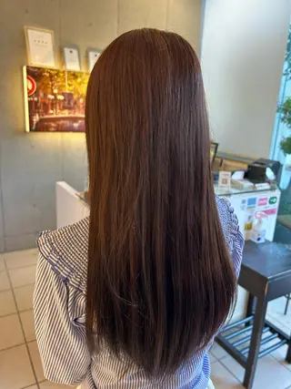 ロング カラー 増渕 里奈のヘアスタイル