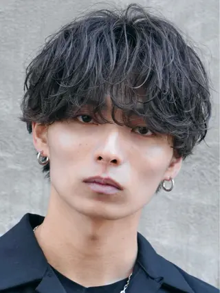 パーマ メンズ fifth park 六反穂 龍介のヘアスタイル