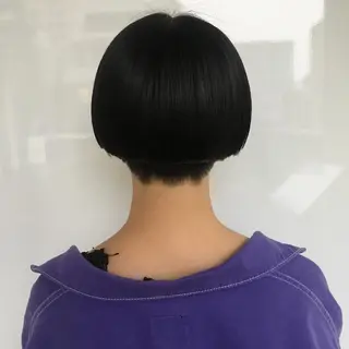 ショート Fuu👣ボブ/ボブ ヘア/ベージュカラーのヘアスタイル