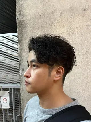 ショート カラー パーマ メンズ 🏆メンズヘア特化 🥇代表りんぺーのヘアスタイル