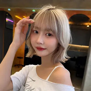 ミディアム カラー 🩷小川大輔🩷 ボブ/インナーカラーのヘアスタイル