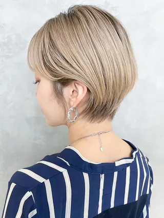 ショート カラー パーマ ヘアアレンジ ITbyALBUM 八王子店のヘアスタイル