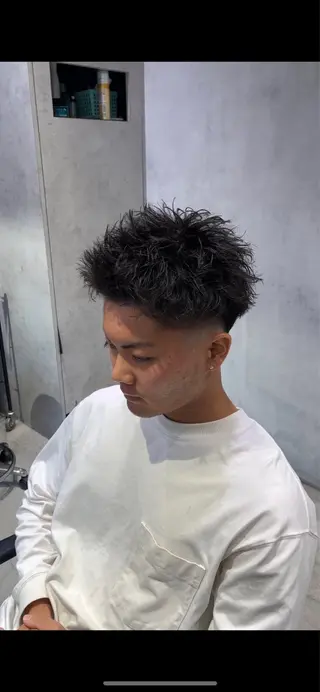 ショート パーマ メンズ ショートスタイル特化 ayumuのヘアスタイル