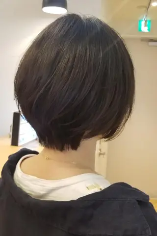 ショート ばんの かすみのヘアスタイル