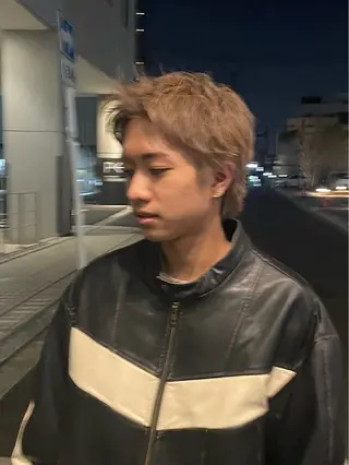 ショート カラー メンズ ✂︎メンズ特化船橋 パーマ優希のヘアスタイル