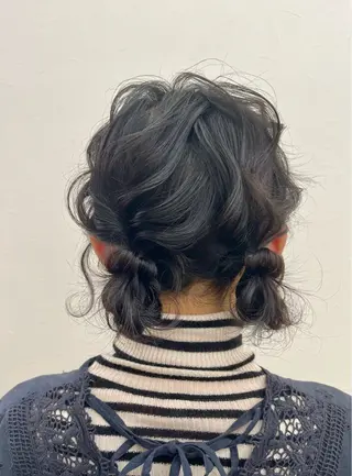 ミディアム 君山 希美のヘアスタイル