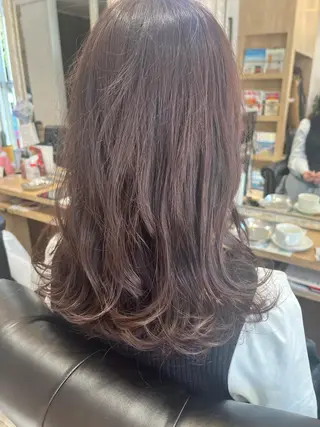 ロング 縮毛矯正 松崎祥のヘアスタイル
