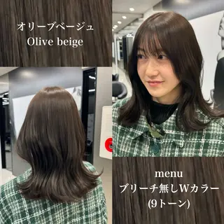ミディアム カラー 新宿/顔周りカット/ レイヤー/がっきーのヘアスタイル