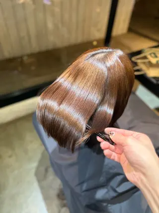 ショート パーマ 髪質改善&縮毛矯正 カット/soyaのヘアスタイル