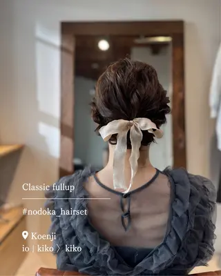 セミロング ヘアアレンジ お呼ばれセット🕊️ 高円寺/太田和のヘアスタイル