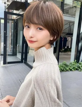 ショート カラー レイヤー/髪質改善 Lond ambreのヘアスタイル