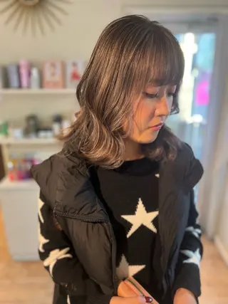 ミディアム YUIKA 江古田のヘアスタイル